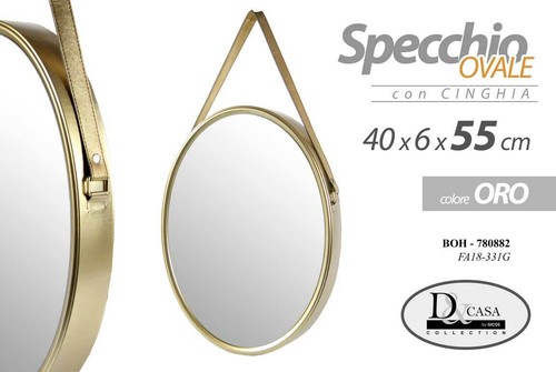 Specchio ovale sospeso - specchio,
