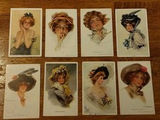 Lotto 8 Cartoline Donne Philip