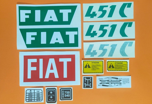 Adesivi decalcomanie fiat 451 - decalcomanie,