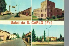 Ferrara Saluti da S. Carlo vedutine F. Grande  spedita 