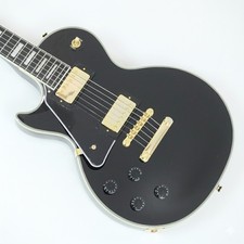 Epiphone Les Paul Custom Left Hand Ebony Chitarra elettrica con custodia morbida