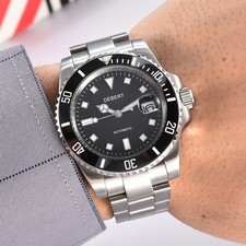 Orologio Uomo Automatico DEBERT 40mm Vetro Zaffiro SUB Quadrante Sterile Miyota 8215