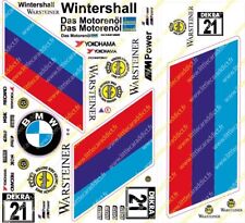 Décalcomanies BMW Wintershall Rally du 1:18 au 1:87, Maquette, Slotracing, MiniZ