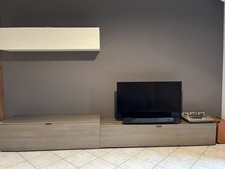 Mobile Salotto 3 Pezzi 2 A Terra E Uno Pensile Effetto Legno