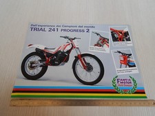 BROCHURE ORIGINALE 1986 TRIAL FANTIC 241 212 cc PROGRESS 2 ITA DEPLIANT PROSPEKT
