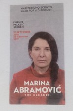 Biglietto trasporti Firenze. The Cleaner, Marina Abramovic. Autobus, Tram. 2018