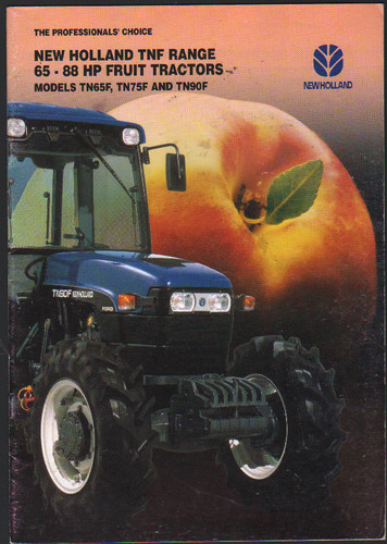 Foglietto brochure trattori