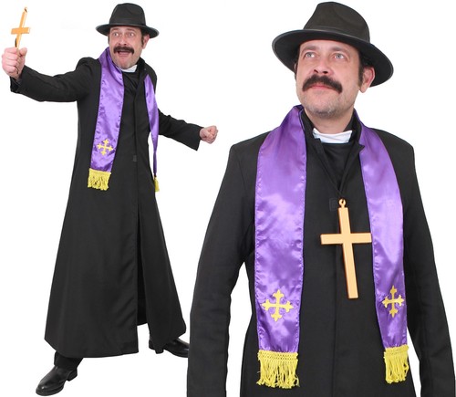 Costume esorcista uomo prete - costume,