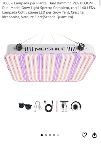 Meishile lampada led piante - lampada,