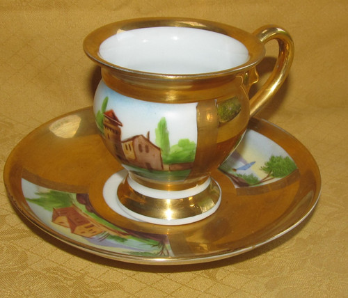 Tazza piattino antica - e,