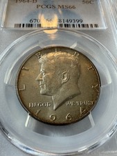1964 50C Kennedy mezzo dollaro