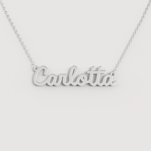 Collana nome donna acciaio - collana,