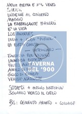 ALDO TAGLIAPIETRA (LE ORME) - Scaletta concerto a Verona 2025