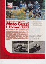 advertising TEST -MOTO GUZZI I-CONVERT  1000  1975-MOTOITALIANE MAXIMOTO EPOCA