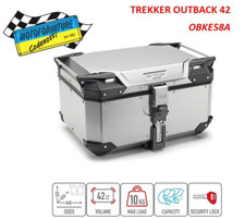 Bauletto Moto GIVI OBKEV58A MONOKEY Alluminio Argento Trekker Outback Evo 58 LT.