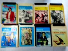 8 vecchie cassette musicali stereo 8 di cantanti napoletani non testate .