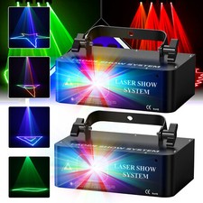 2x RGB Stroboscopio LED Laser
