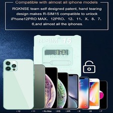 R-SIM15+ 15 Nano Unlock RSIM Card Fit for iPhone 13 mini 12 Pro XS MAX 8 IOS 15