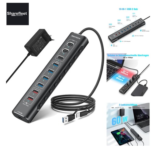 Hub usb 2 in - in, alluminio