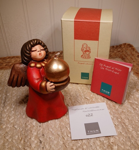 Rara statuina angelo - , rosso
