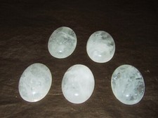 - Cabochon Pietra Cristalloterapia - CRISTALLO DI ROCCA  ovale 30x22 mm