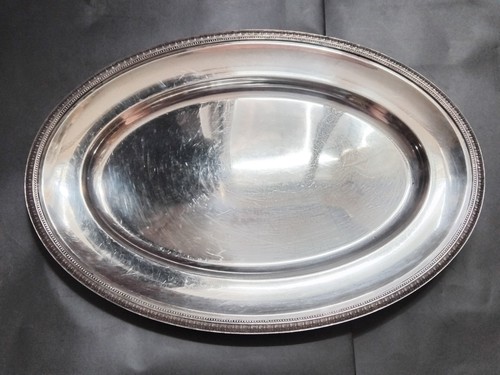 Grand plat ovale métal