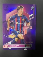 TOPPS CHROME FINEST PABLO TORRE PURPLE /299 FC BARCELLONA