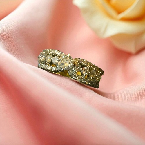 Anello fidanzamento pavé - anello,
