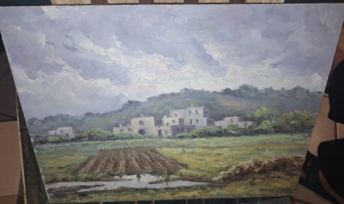 Dipinto olio tavola - olio,