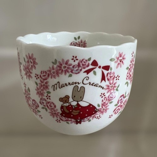 Marron cream floral - cream, teacup
