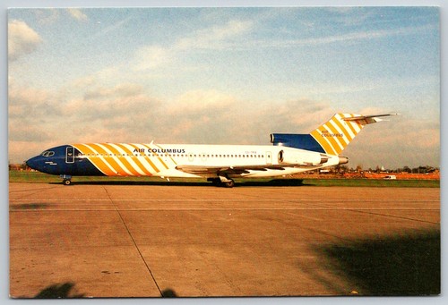 Cartolina aerea air columbus - cartolina,