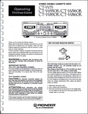 Pioneer CT-W51, CT-W850R