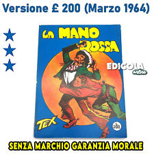 Fumetto Tex Willer Tre Stelle numero n.1 LA MANO ROSSA Originale £ 200 Lire 1964