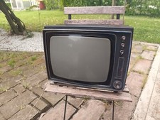 Vintage 1968 Phillips Philetta 12 televisione, due antenne TV Crt