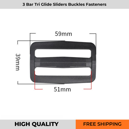 Bar tri glide cursori fibbie - cursori,
