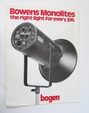 Bowens Monolite Flash Units Bogen Catalogo: 4000, 9000, 15000, Accessori