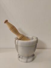 Mortaio da cucina in marmo di Carrara artigianale diametro utile 10 cm