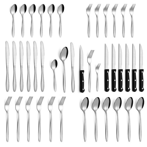 Set posate acciaio inox - set,