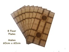 Piastre da pavimento Warhammer: Necromunda terreno tagliato al laser.  Necropoli