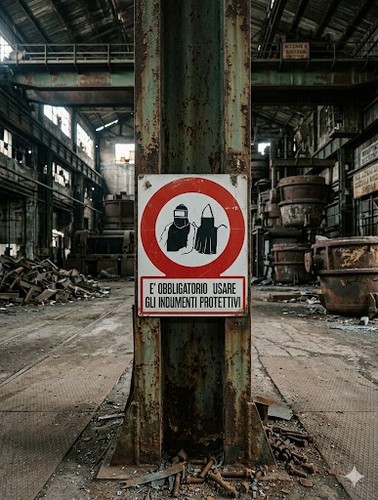 Cartello industriale vintage - cartello,