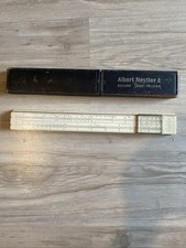 REGOLO CALCOLATORE ALBERT NESTLER A.-G. n.23 con custodia, anni '30