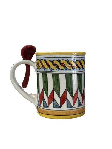 Tazza dipinta mano con - tazza,