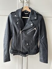 Giacca in pelle Alexander McQueen taglia:36