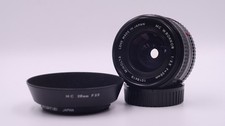 Minolta M.C W Rokkor 28 mm f3.5 obiettivo grandangolare con cappuccio