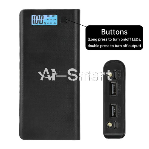 Battery box 18650 - box, lcd