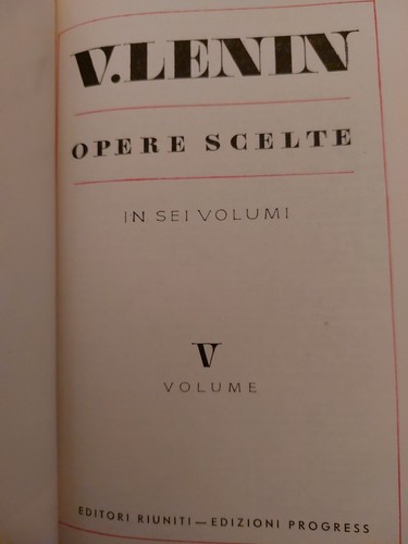 Lenin opere scelte - opere, vol