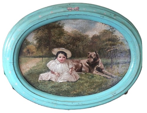Dipinto bambina con - dipinto, del