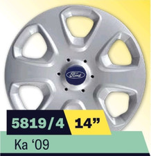 Kit serie 4 copricerchi coppe ruota 14" per FORD KA 2009 09 5819/4 LB