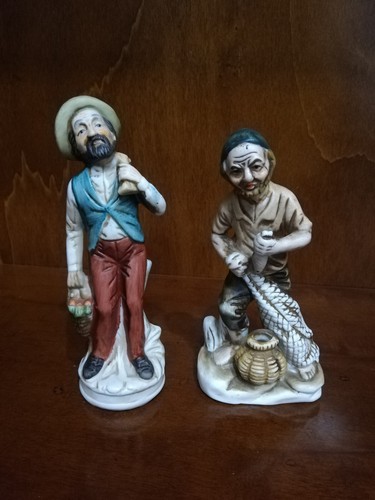 Coppia statuine ceramica - statuine,