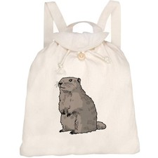 Standing marmot canvas - 'standing,